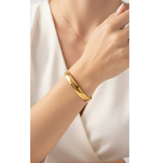 Pulsera de Cadena Cubana Impermeable