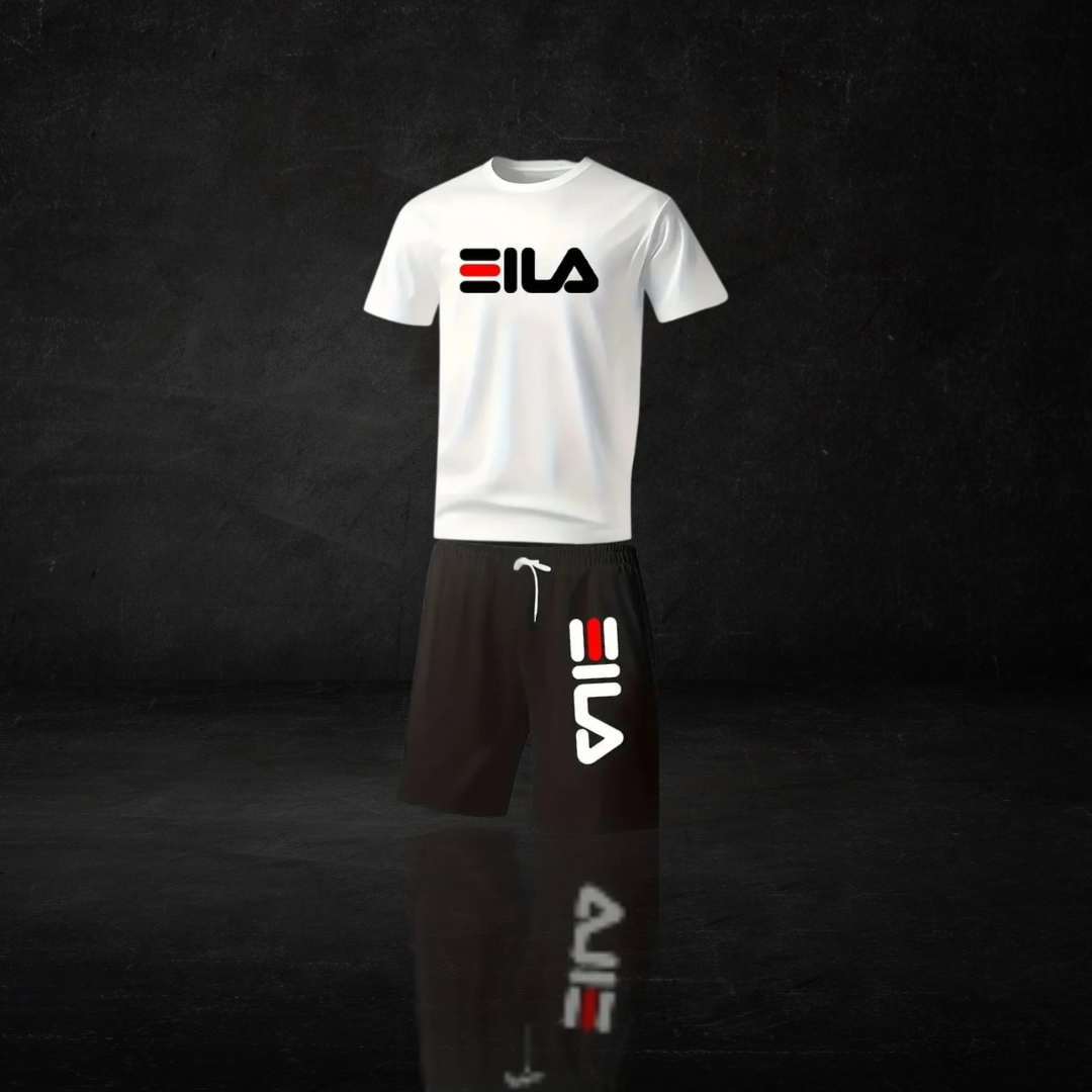 Conjunto Deportivo de Camiseta y Pantalones Cortos para Hombre